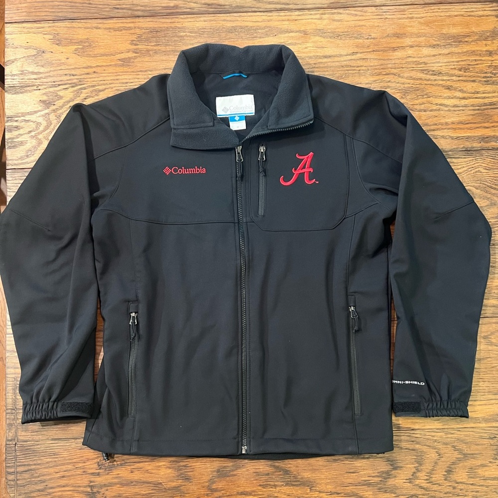 Columbia Black Softshell Jacket with Alabama Logo